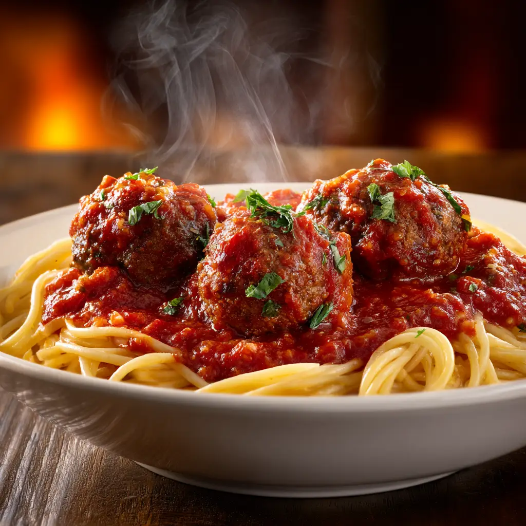 Olive Garden Spaghetti Meatballs